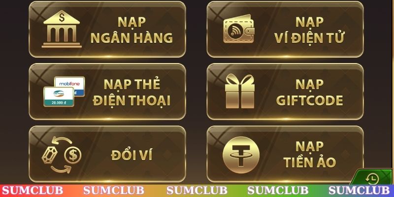 Cách nạp tiền SUMCLUB chuẩn cho dân cược