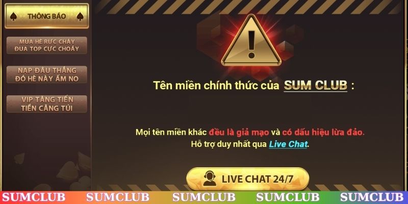 Đặc điểm quan trọng khi liên hệ SUMCLUB